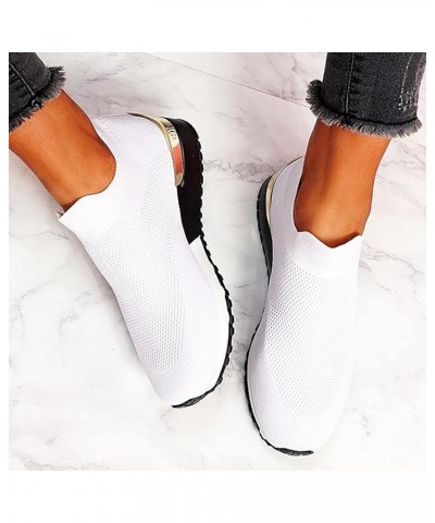 Sandals Stretch Cloth Large Size Women's Summer Comfortable Casual Sports Shoes, 5.5, Black White $9.88 Sandals