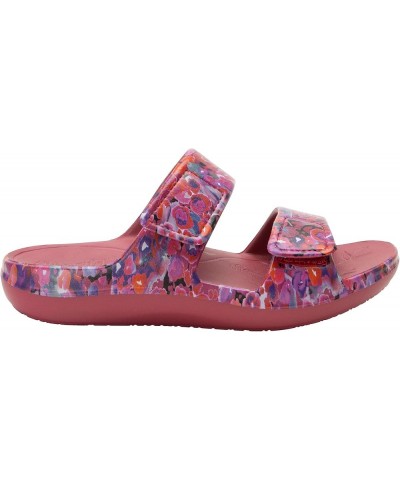 Alegria Women Orbyt Double Strap Lightweight Recovery Slide Sandal With Arch Support Poppy Pop $18.92 Sandals