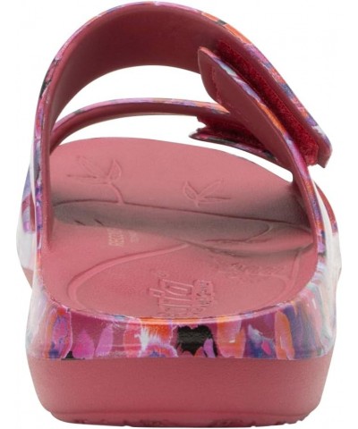 Alegria Women Orbyt Double Strap Lightweight Recovery Slide Sandal With Arch Support Poppy Pop $18.92 Sandals