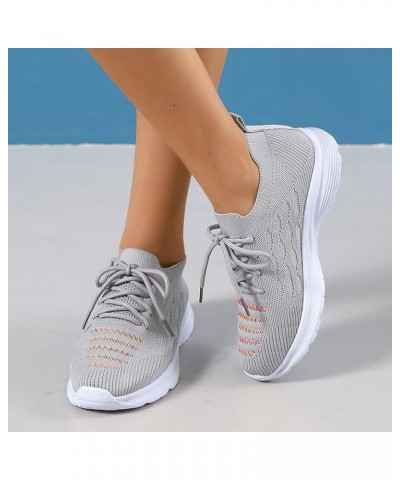 Womens Walking Runing Mesh Sneakers Casual Jogging Hiking Shoes Sports Workout Gym Shoes Ao1-grey $15.97 Athletic Shoes