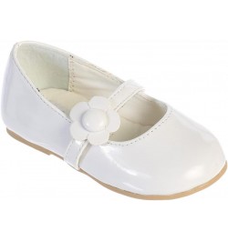 Lovely Patent Leather Mary Jane Party Shoe with Daisy White $20.39 Flats