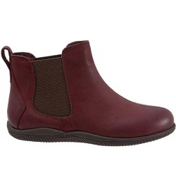 Women's Chelsea Boots Wine Leather $24.72 Boots