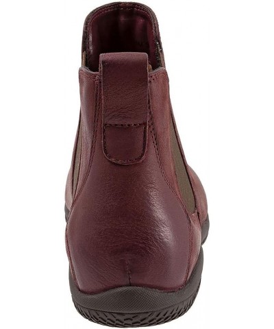 Women's Chelsea Boots Wine Leather $24.72 Boots