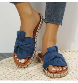 Women's Sandals Gladiator Ankle Strap Slippers Sandals & Flip Flops Pump Sandals Prom Dance Classic Slide Sandals Blue $12.49...