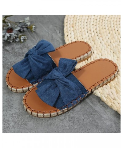 Women's Sandals Gladiator Ankle Strap Slippers Sandals & Flip Flops Pump Sandals Prom Dance Classic Slide Sandals Blue $12.49...