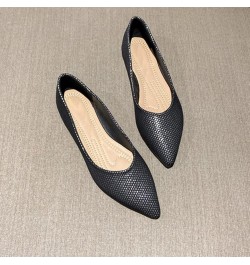 Ballerina Shoes Mesh Ballet Flats Slip On Office Flats for Women Work Pointed Toe Dress Flats Black $15.63 Flats