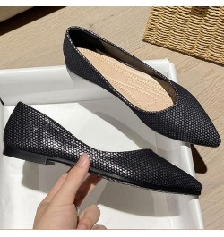 Ballerina Shoes Mesh Ballet Flats Slip On Office Flats for Women Work Pointed Toe Dress Flats Black $15.63 Flats