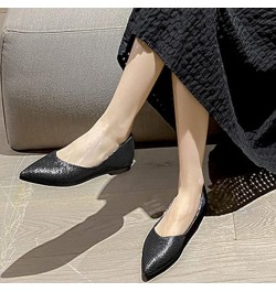 Ballerina Shoes Mesh Ballet Flats Slip On Office Flats for Women Work Pointed Toe Dress Flats Black $15.63 Flats