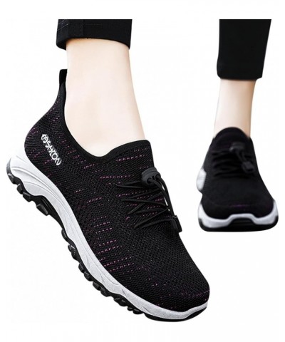 Women Sneakers Slip-On Walking Shoes Mesh Walking Loafers Girls Sneakers Size 2 2-black $20.37 Athletic Shoes