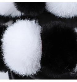 Fuzzy Open Toe Pom Pom Ball Slippers for Women - Flat Soft Fashion Fur Slides for Indoor Outdoor Wear $11.54 Slippers