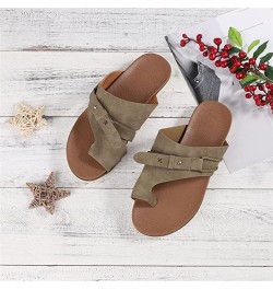 Women's Comfy Orthotic Sandals,Women's Comfortable Orthopedic Sandals Dressy Summer Arch Support Slide Sandals Zi-khaki $9.79...