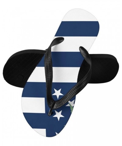 American Weed Flag Slim Flip Flops for Women Men Casual Non-Slip Sandals Beach Flip Flop Shower Slippers Style $15.75 Sandals