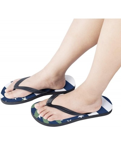 American Weed Flag Slim Flip Flops for Women Men Casual Non-Slip Sandals Beach Flip Flop Shower Slippers Style $15.75 Sandals