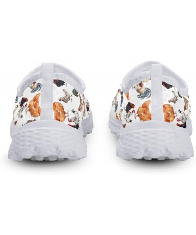 Womens Athletic Water Shoes Quick Dry Sports Aqua Shoes Slip-on Sandals Flats Roosters $12.15 Athletic Shoes