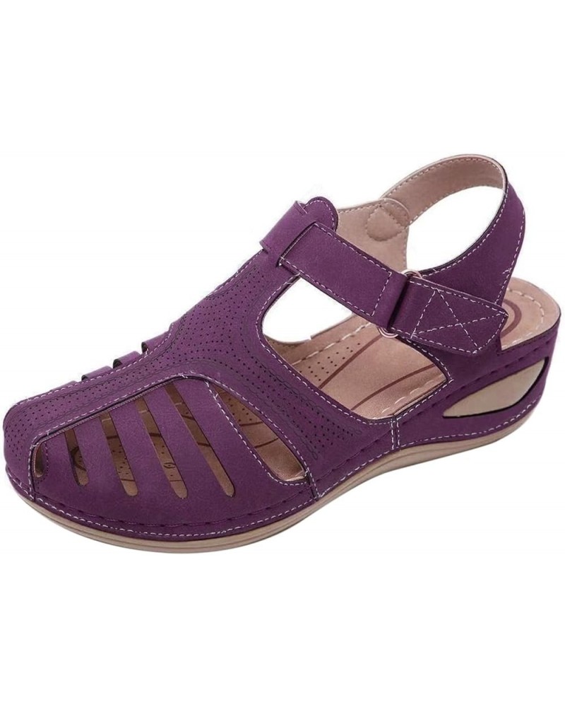 Sandals Women Comfortable, Women Essentials Flip Flops Summer Beach Slippers Pool Shower Shoes Home Sliders Sandals Purple $1...