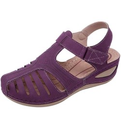 Sandals Women Comfortable, Women Essentials Flip Flops Summer Beach Slippers Pool Shower Shoes Home Sliders Sandals Purple $1...