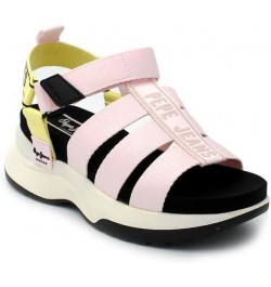 Women's Platform Wedge Sandal Light Pink $41.27 Sandals