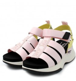 Women's Platform Wedge Sandal Light Pink $41.27 Sandals