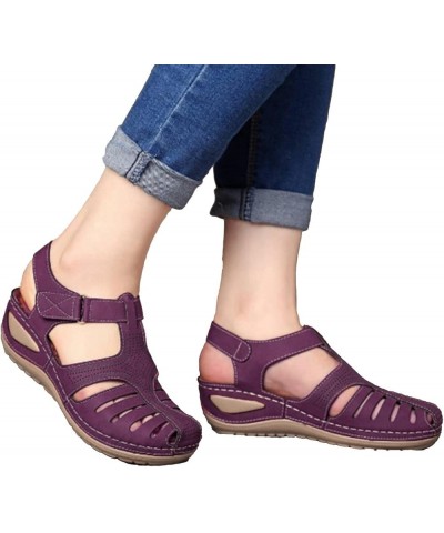 Sandals Women Comfortable, Women Essentials Flip Flops Summer Beach Slippers Pool Shower Shoes Home Sliders Sandals Purple $1...