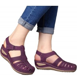 Sandals Women Comfortable, Women Essentials Flip Flops Summer Beach Slippers Pool Shower Shoes Home Sliders Sandals Purple $1...