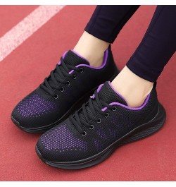 Running Shoes Lightweight Tennis Shoes Non Slip Gym Shoes Breathable Mesh Walking Sneakers - Black Sneakers for Women 2-purpl...