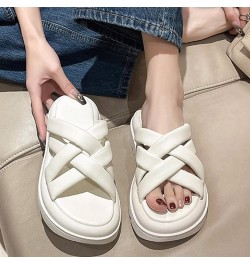 Women's Non Slip Slide Sandals Summer Fashion Thick Bottom Shoes Comfortable Flat Bottom Non Slip Indoor and Outdoor Sandals ...