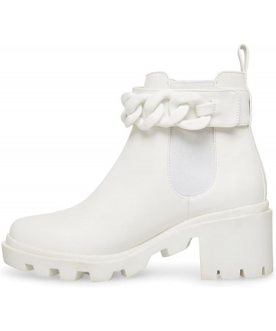 womens Amulet Ankle Boot White Chain $18.72 Boots