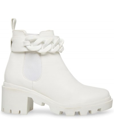 womens Amulet Ankle Boot White Chain $18.72 Boots