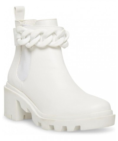 womens Amulet Ankle Boot White Chain $18.72 Boots