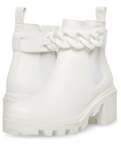 womens Amulet Ankle Boot White Chain $18.72 Boots