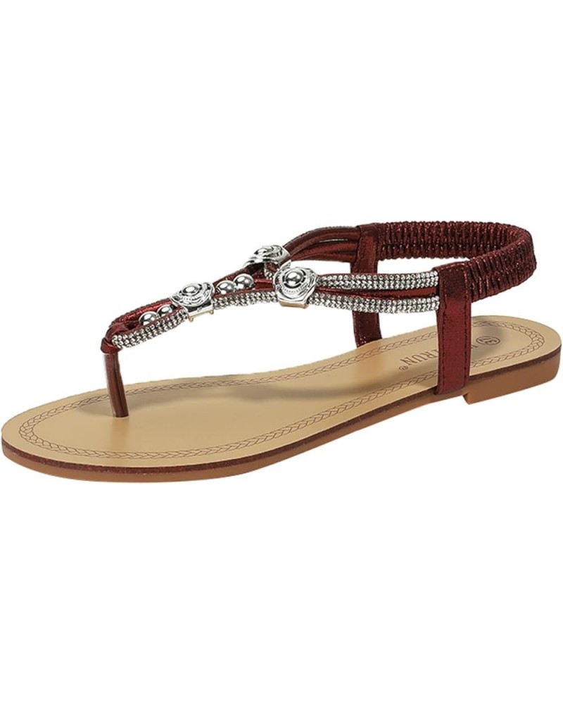 Summer Sandals For Women Flip Flop Slides 2021 Summer Shoes For Flat Sandals Open Toe Beach Sandals Buckle Strap Slippers Sho...