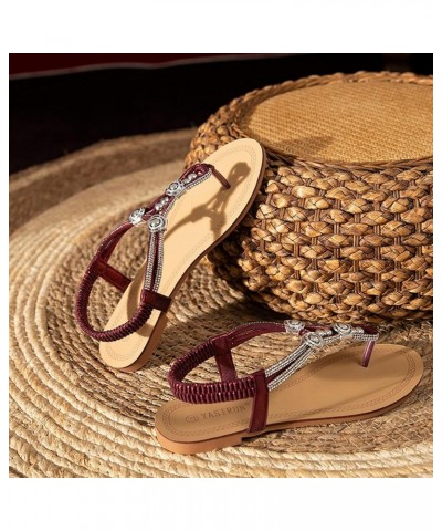 Summer Sandals For Women Flip Flop Slides 2021 Summer Shoes For Flat Sandals Open Toe Beach Sandals Buckle Strap Slippers Sho...