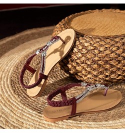 Summer Sandals For Women Flip Flop Slides 2021 Summer Shoes For Flat Sandals Open Toe Beach Sandals Buckle Strap Slippers Sho...