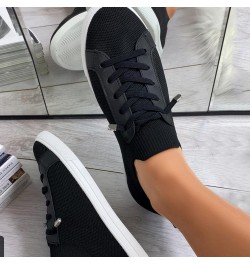 Womens Sports Walking Sneakers Fashion Athletic Sneakers Platform Casual Shoes Lace Up Flat Heel Orthopedic Shoes Black $16.3...