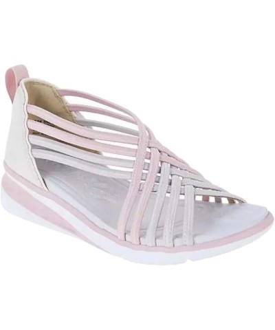 Women's Casual Stretchy Slope Bottom Roman Shoes Summer Fashion Ladies Sandals Wedding Shoes Pink $14.92 Athletic Shoes