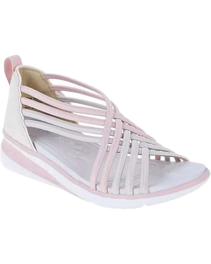 Women's Casual Stretchy Slope Bottom Roman Shoes Summer Fashion Ladies Sandals Wedding Shoes Pink $14.92 Athletic Shoes