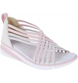 Women's Casual Stretchy Slope Bottom Roman Shoes Summer Fashion Ladies Sandals Wedding Shoes Pink $14.92 Athletic Shoes