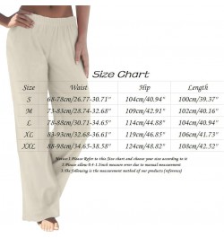 Linen Pants Suits for Women Waist Side Pockets Trousers Casual Pants Womens Track Pants Blue➤➤ Pants for Women 2024 $12.87 Ou...