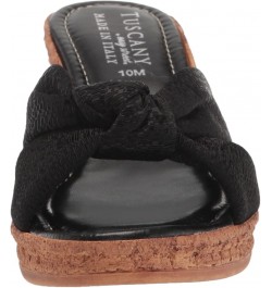 Women's Jolanda Wedge Sandal Black Crepe $29.49 Sandals