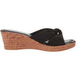 Women's Jolanda Wedge Sandal Black Crepe $29.49 Sandals