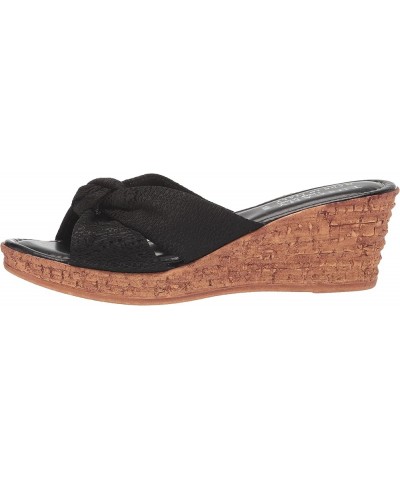 Women's Jolanda Wedge Sandal Black Crepe $29.49 Sandals