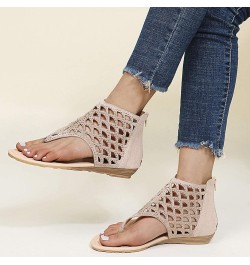 Platform Dressy Wedges For Women Evening Women Platform Mini Boots Slippers Sandals For Heeled Sandals For Wo Khaki 2 $22.88 ...