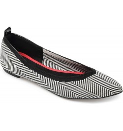 Womens Karise Tru Comfort Foam Slip On Pointed Toe Ballet Flats Stripe $13.63 Flats