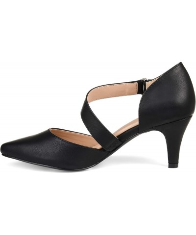 Brinley Co. Womens Tassi Comfort-sole D'orsay Cross-strap Pumps Black $32.22 Pumps