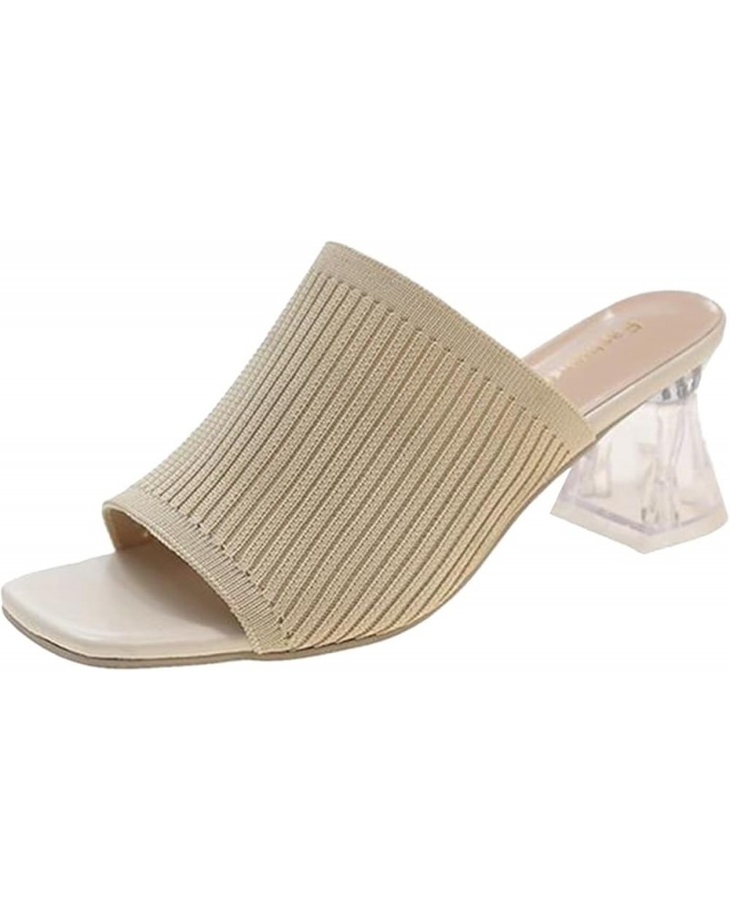 Sandals for Women Cross Strappy Low Chunky Heels Wedges Sandals Flip-Flop Open Toe Outdoor Beach Shoes 110-ixpyn-white-8 $12....