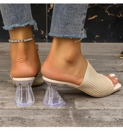 Sandals for Women Cross Strappy Low Chunky Heels Wedges Sandals Flip-Flop Open Toe Outdoor Beach Shoes 110-ixpyn-white-8 $12....