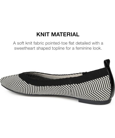 Womens Karise Tru Comfort Foam Slip On Pointed Toe Ballet Flats Stripe $13.63 Flats