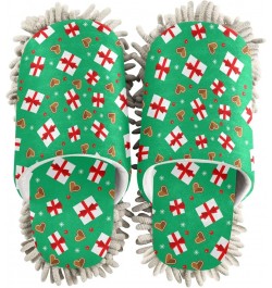 Christmas Tree Rabbit Mop Slippers Shoes Cover for Floor Cleaning Washable Hair Dust Dirty Cleaners Microfiber Mop Socks for ...