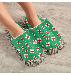 Christmas Tree Rabbit Mop Slippers Shoes Cover for Floor Cleaning Washable Hair Dust Dirty Cleaners Microfiber Mop Socks for ...