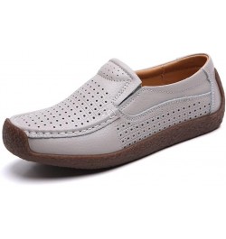 Women's Slip-on Round Toe Loafers Classic Dance Ballet Flat Shoes Casual Lightweight Boat Shoes Driving Moccasins Flats White...